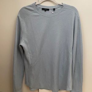 Light Blue Waffle Lightweight Long Sleeve